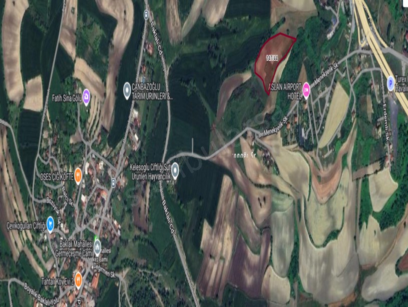 Arnavutköy Baklalıda Satılık Arsa , 207 M2 Hisseli Evlerin Yakını