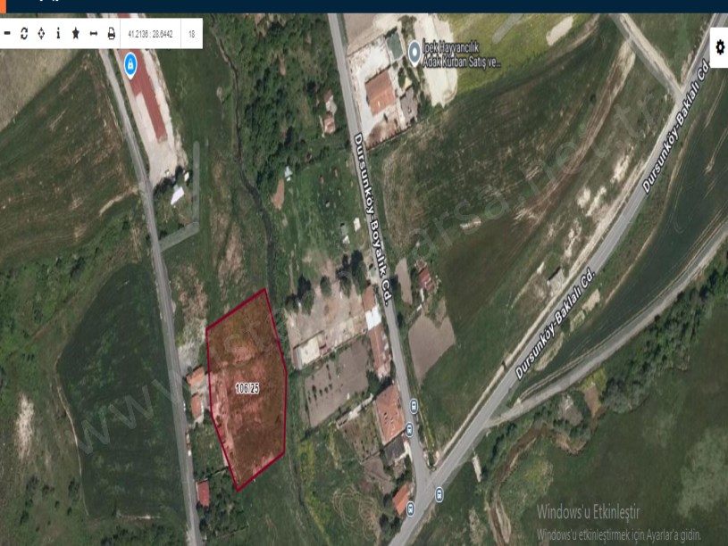 Arnavutköy Dursunköyde Satılık Tarla , 4,120 m2 Müstakil Evlerin Yakını Yolu Var