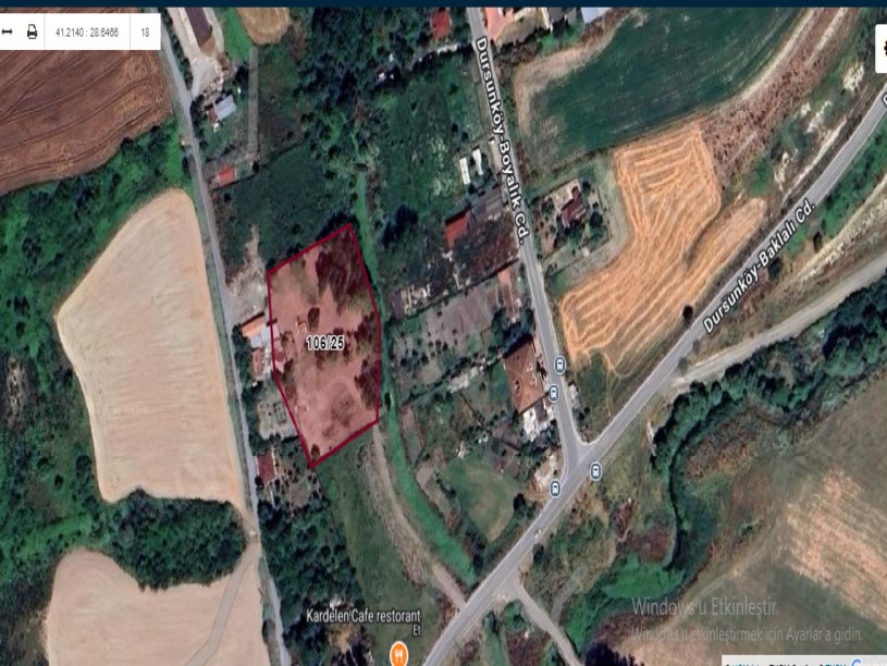 Arnavutköy Dursunköyde Satılık Tarla , 4,120 m2 Müstakil Evlerin Yakını Yolu Var