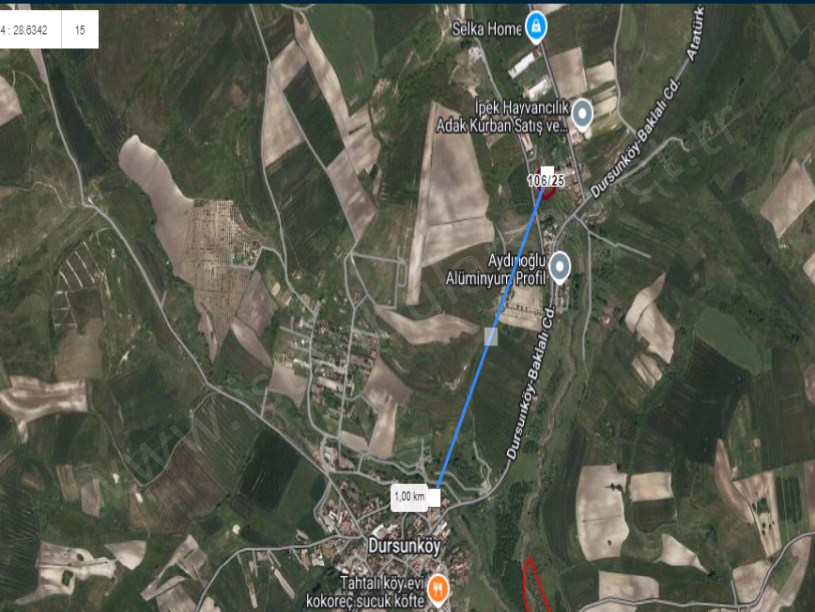 Arnavutköy Dursunköyde Satılık Tarla , 4,120 m2 Müstakil Evlerin Yakını Yolu Var