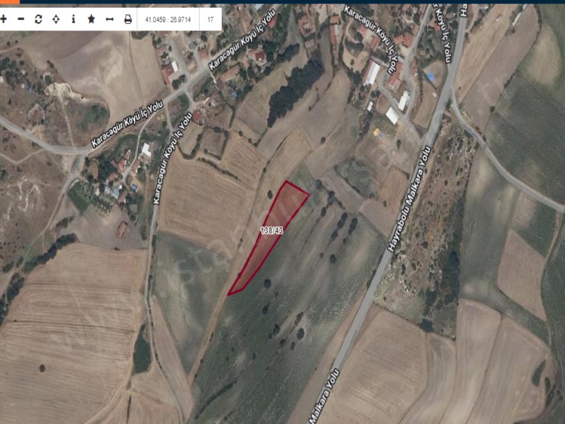 Tekirdağ Malkara Karacagür Mah , Satılık Tarla , 680 M2 Hisseli Evlerin Yakını
