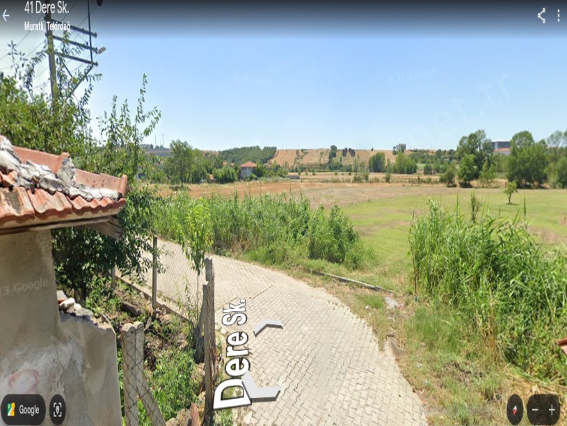 Tekirdağ Muratlı Muradiye Mah, Satılık Arsa , 387 m2 Müstakil Merkezde 