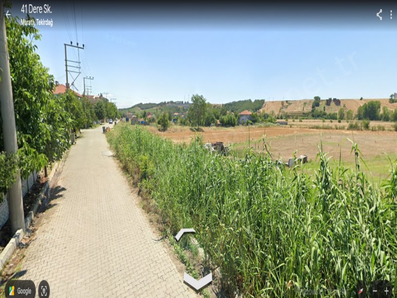 Tekirdağ Muratlı Muradiye Mah, Satılık Arsa , 387 m2 Müstakil Merkezde 