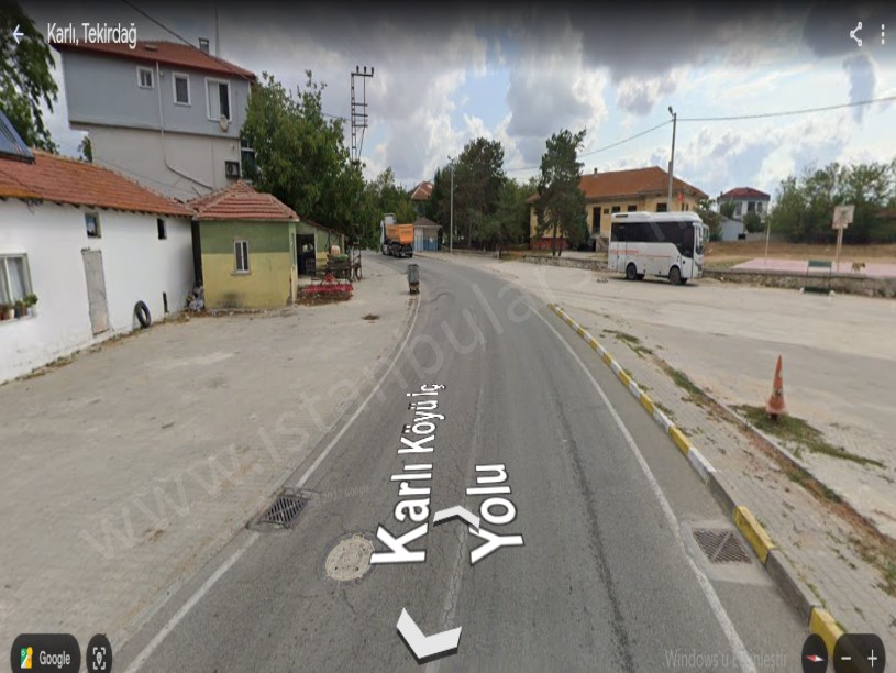 Tekirdağ Kapaklı Karlı Mah, Satılık Tarla , 350 m2 İmarlı Asfalt Cephe Hisseli