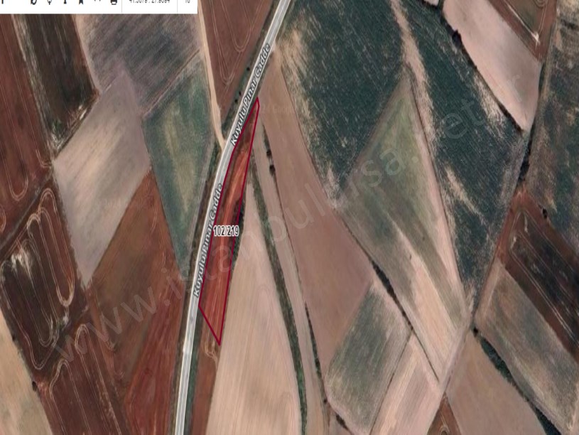 Tekirdağ Kapaklı Yanıkağıl Mah, Satılık Tarla , 1,755 m2 Müstakil Yola Cephe
