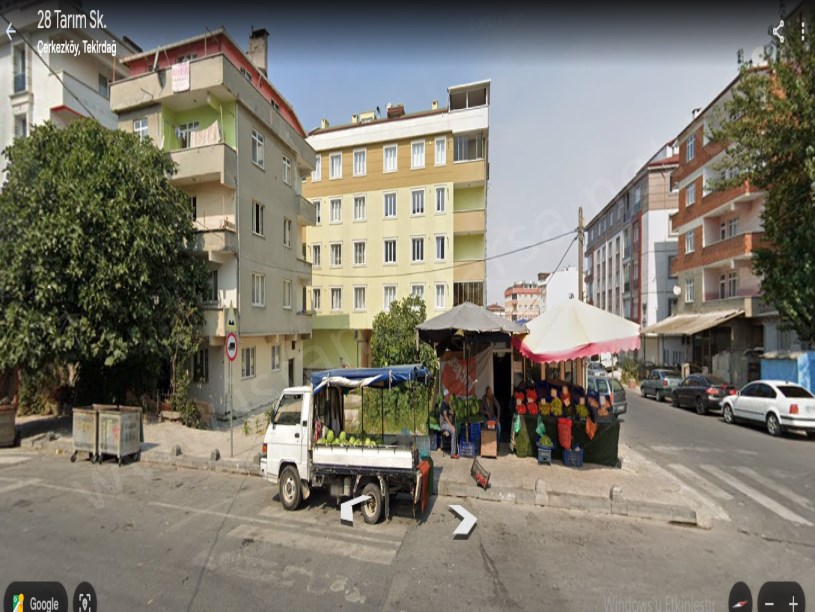 Tekirdağ Çerkezköy Fevzipaşa mah, Satılık Arsa , 312 m2 Müstakil Köşe Başı Merkezde