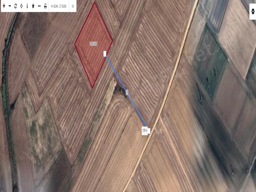 Kırklareli Vize Evrenlide Satılık Arsa , 266 m2 Hisseli