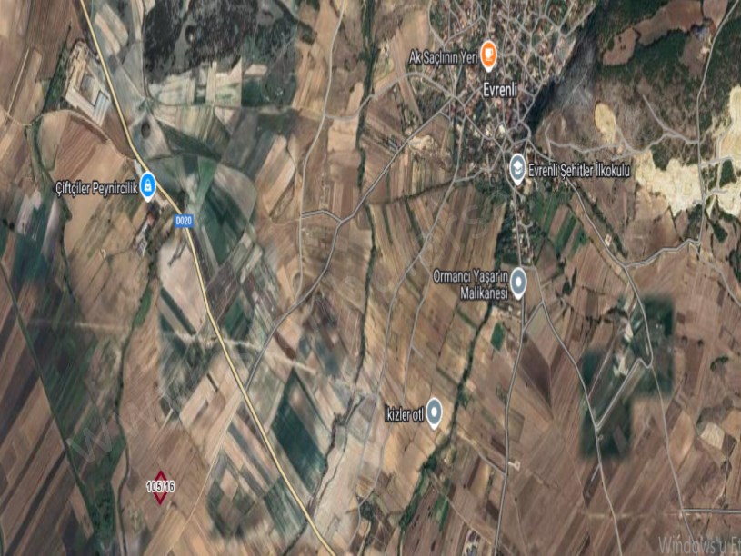 Kırklareli Vize Evrenlide Satılık Arsa , 266 m2 Hisseli