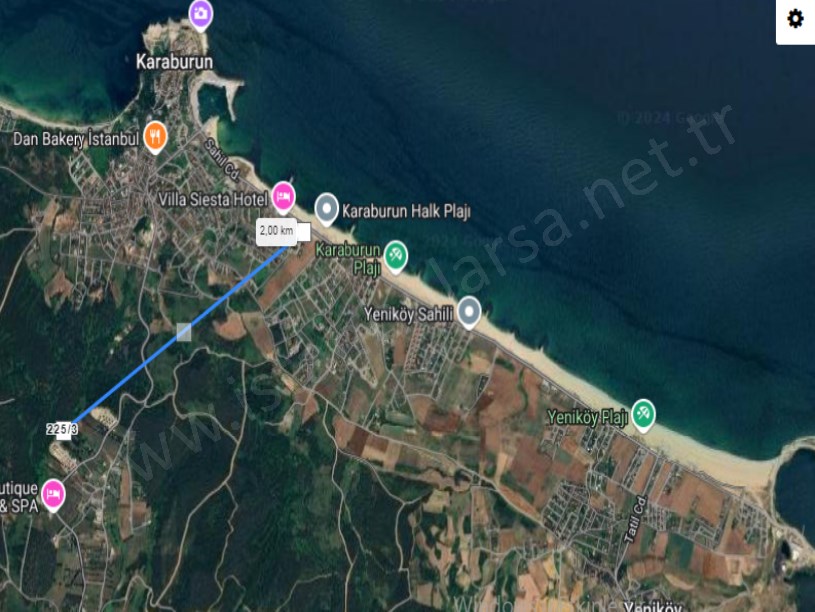 Arnavutköy Durusu Mah  Satılık Arsa , 268 m2 Denize Yakın Hisseli