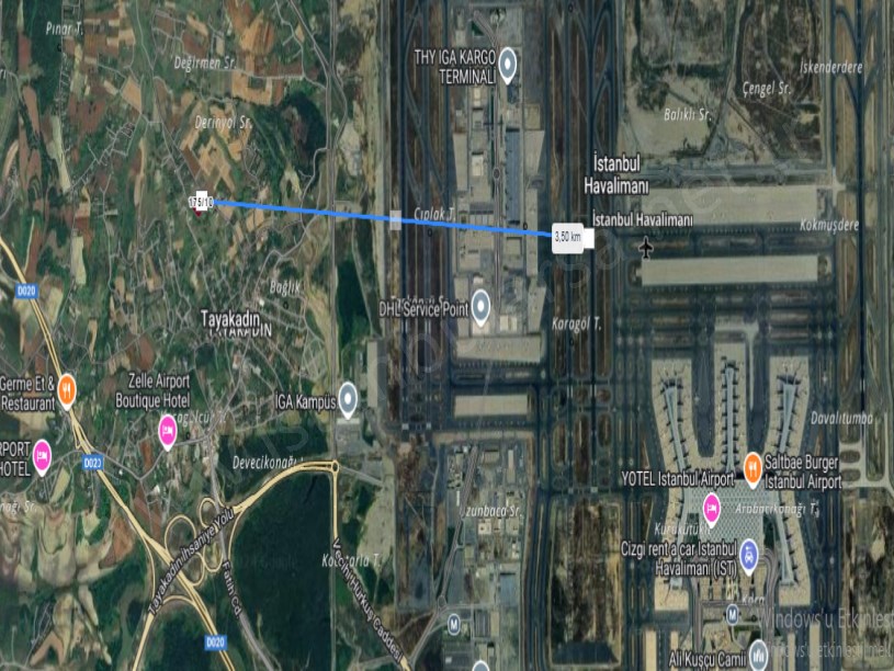 Arnavutköy Tayakadın Satılık Arsa , 233 M2 Çevrili Köy İmarlı Cadde Cephe