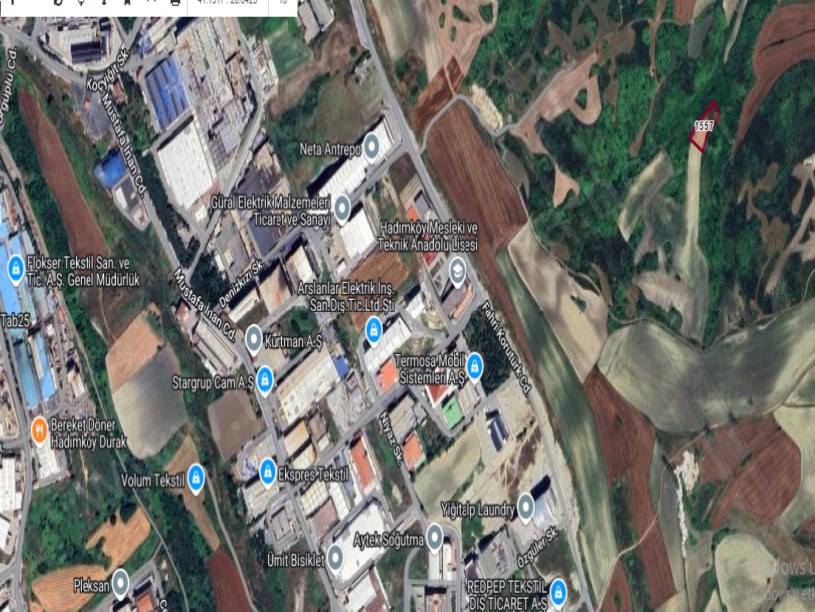 Arnavutköy Sazlıbosna Satılık Tarla , 2,286 M2 Müstakil 