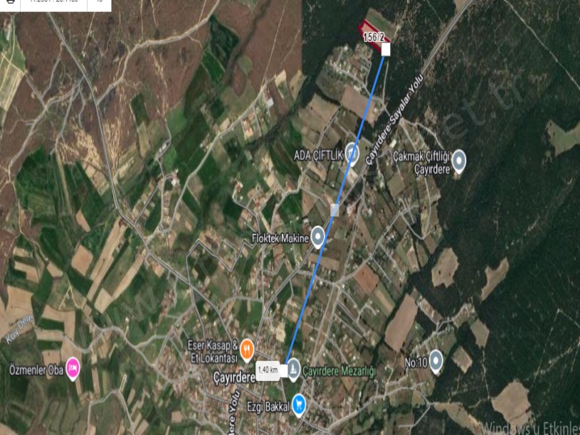 Silivri Çayırdere Mah Satılık Tarla , 10,123 m2 Tarla Müstakil Yolu Var 