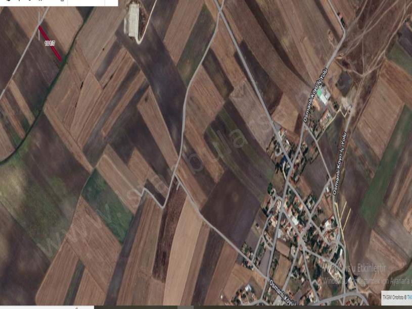 Tekirdağ Saray Osmanlı Köyünde  Satılık Tarla , 1,188 m2 Yolu Var Müstakil