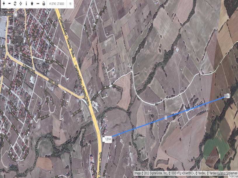 Tekirdağ Saray Büyükyoncalı Mah Satılık Arsa , 287 M2 Yolu Var Müstakil Evlerin Yakını