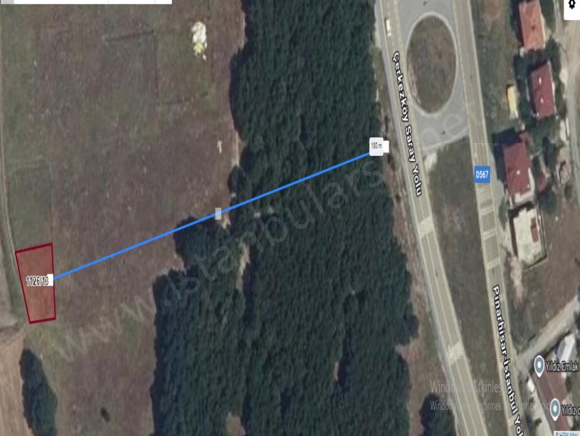 Tekirdağ Saray Büyükyoncalı Mah Satılık Arsa , 335 M2 Yolu Var Müstakil 