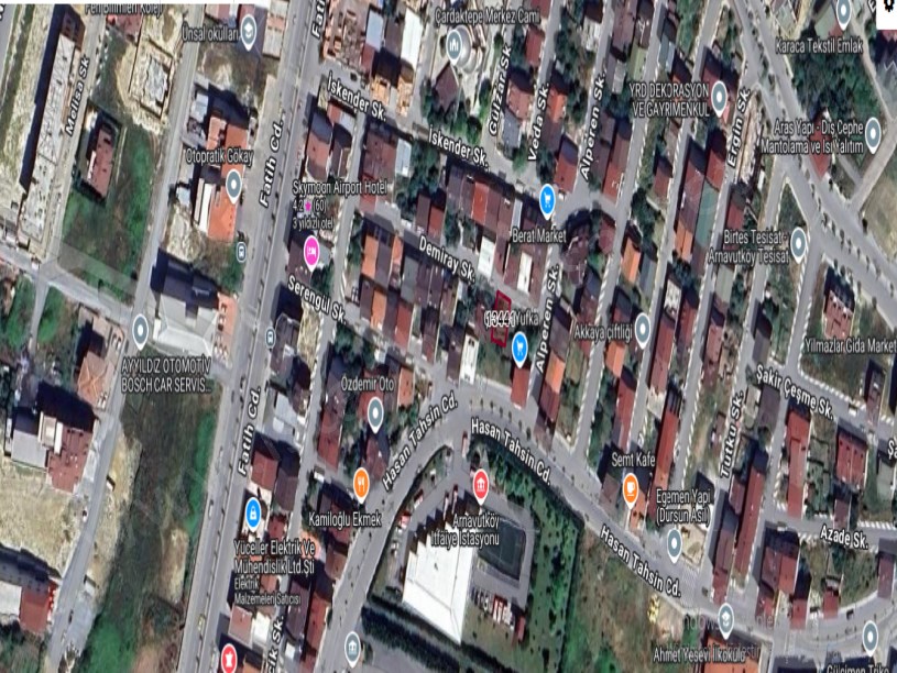  Arnavutköy NeneHatun Mah. Satılık Arsa , 136 m2 3 Kat imarlı Caddeye Yakın  Müstakil