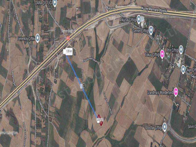 Silivri Fenerköyde Satılık Arsa , 440 M2 Hisseli 