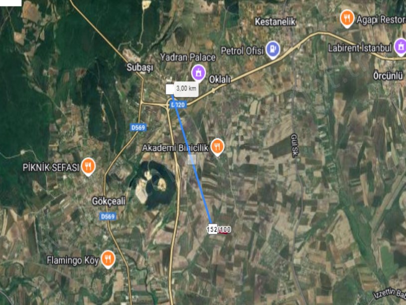 Çatalca Subaşı Mah Satılık Arsa , 430 M2 Yolu Var Evlerin Yakını 