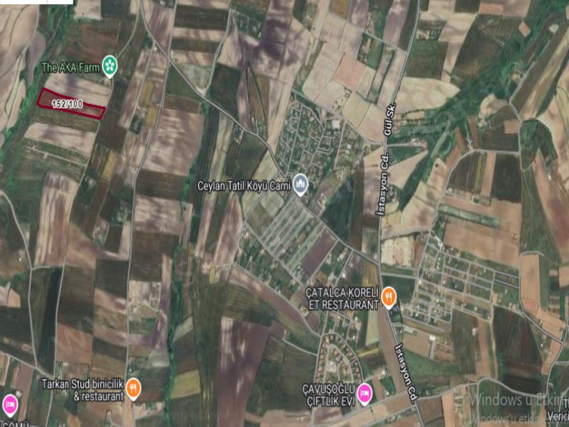 Çatalca Subaşı Mah Satılık Arsa , 430 M2 Yolu Var Evlerin Yakını 