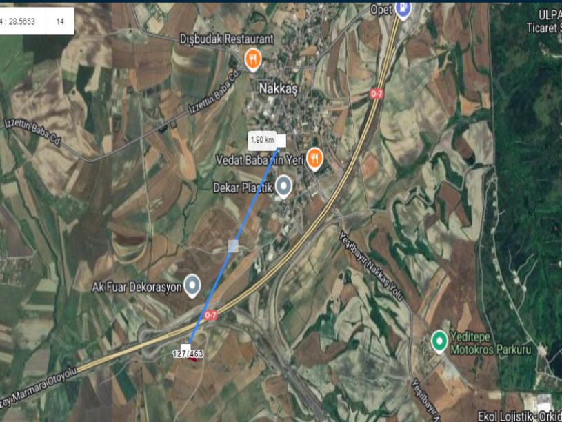 Çatalca Nakkaşta  Satılık Arsa ,  434 M2 Hisseli Yolu Var