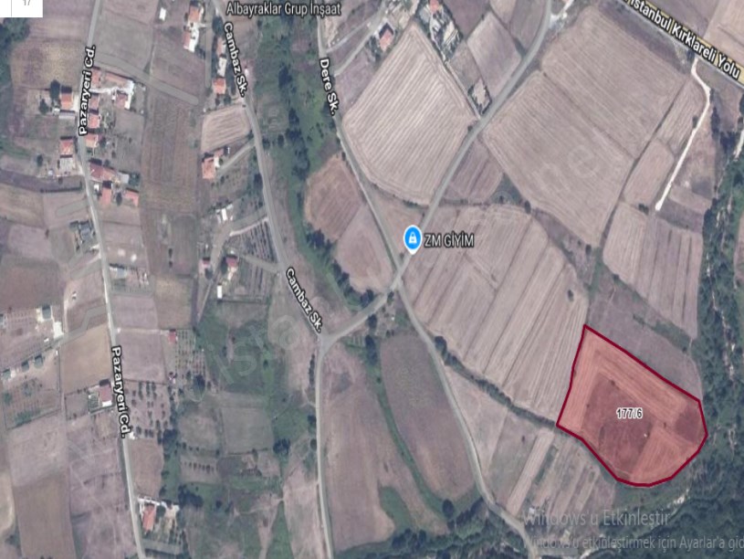 Çatalca İhsaniye Mah Satılık Arsa , 705 m2 Hisseli Yolu Var Evlerin Yakını