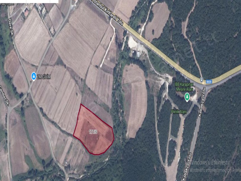 Çatalca İhsaniye Mah Satılık Arsa , 705 m2 Hisseli Yolu Var Evlerin Yakını