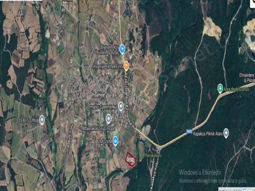 Çatalca İhsaniye Mah Satılık Arsa , 705 m2 Hisseli Yolu Var Evlerin Yakını