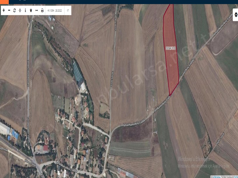 Silivri Küçükkılıçta Satılık Tarla , 13,361 m2 Cadde Cephe Müstakil 