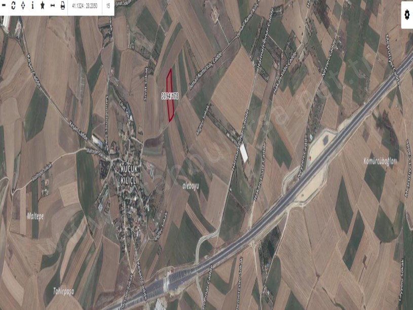 Silivri Küçükkılıçta Satılık Tarla , 13,361 m2 Cadde Cephe Müstakil 
