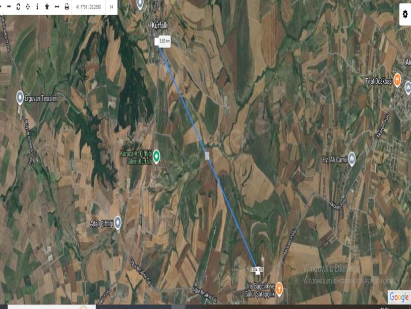 Silivri Kurfallıda  Satılık Tarla , 4,861 M2 Müstakil Yolu Var