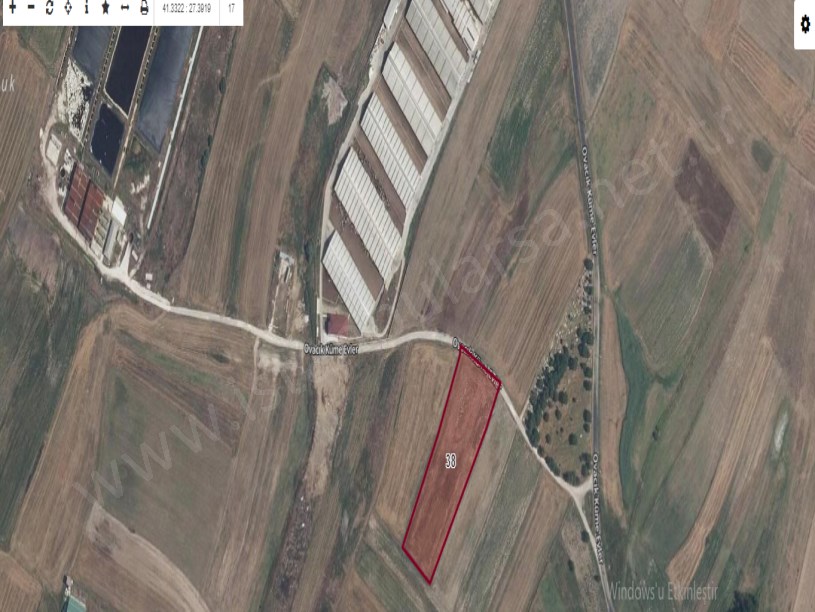 Kırklareli Lüleburgaz Ovacık Köyünde Satılık Tarla ,9,850 M2 Müstakil Yolu Var Köye Yakın 
