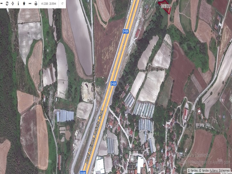 Çatalca Kızılcaalide Satılık Tarla , 1,045 M2 Müstakil Otoyola Yakın