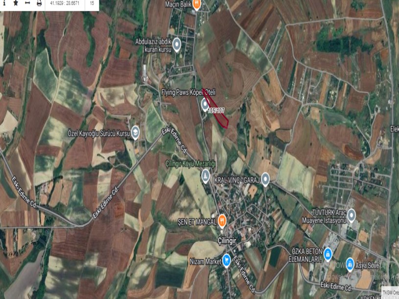 Arnavutköy Çilingirde Satılık Arsa , 225 M2 Köy içi Hisseli Yolu Var