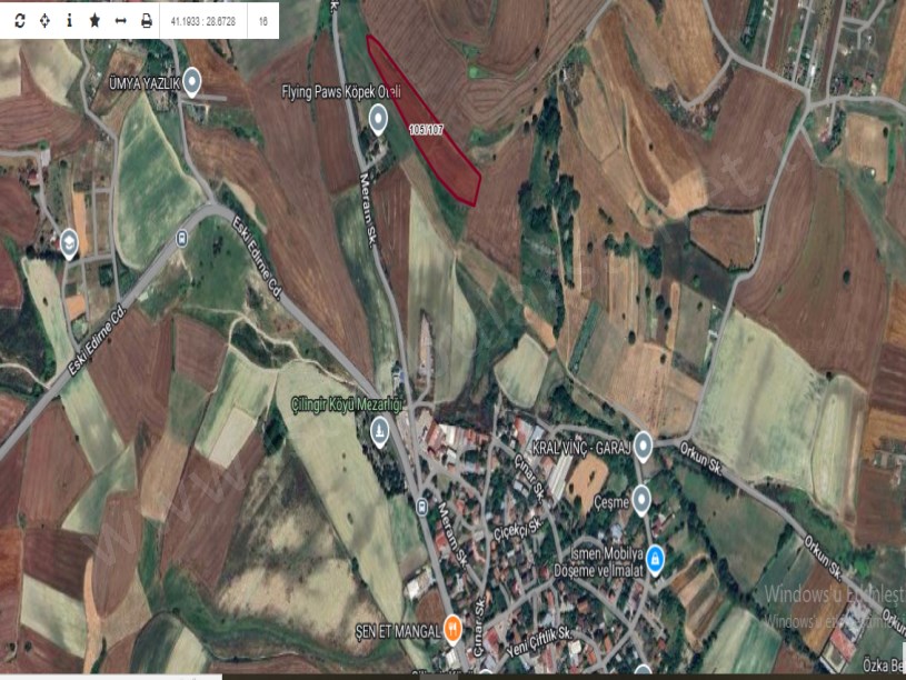 Arnavutköy Çilingirde Satılık Arsa , 225 M2 Köy içi Hisseli Yolu Var