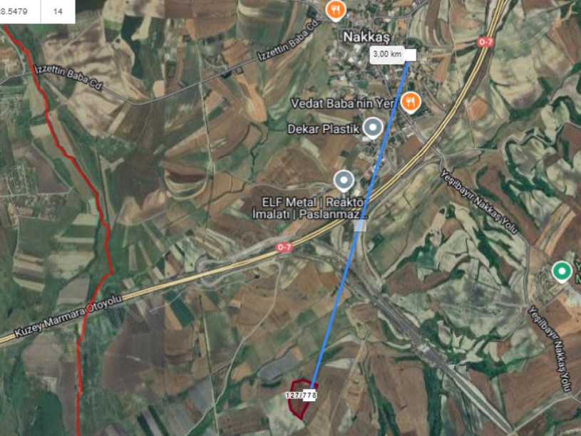 Çatalca Nakkaşta  Satılık Arsa ,  250 M2 Çaplı Hisseli 