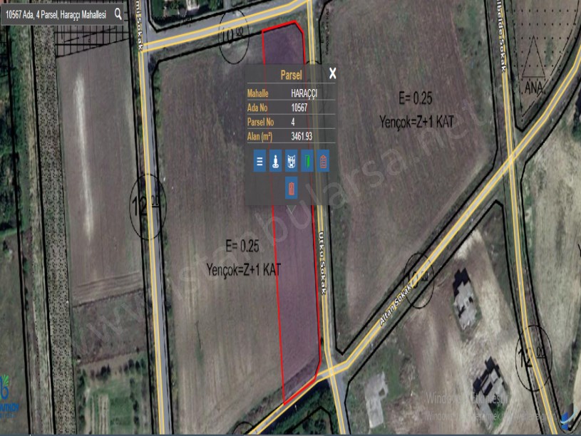 Arnavutköy Haraççıda Satılık Arsa , 460 m2 Yolu var Evlerin Yakını Hisseli