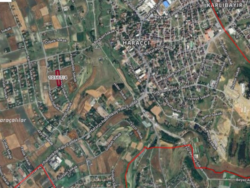 Arnavutköy Haraççıda Satılık Arsa , 460 m2 Yolu var Evlerin Yakını Hisseli