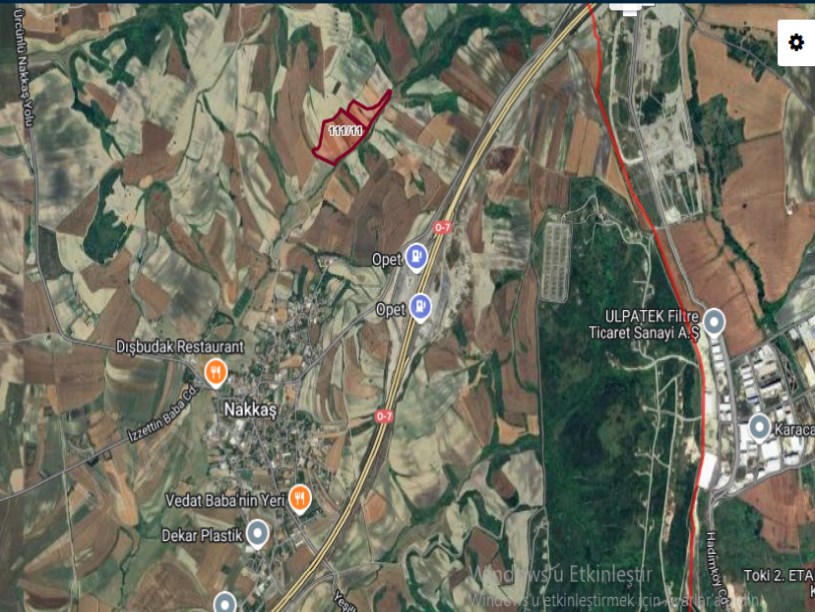 Çatalca Nakkaşta  Satılık Arsa , 410  m2 Hisseli Yolu var