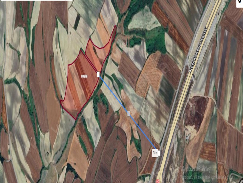 Çatalca Nakkaşta  Satılık Arsa , 410  m2 Hisseli Yolu var