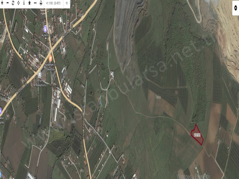 Çatalca Çakılda Satılık Arsa , 741 M2 Hisseli Çaplı Çevrili
