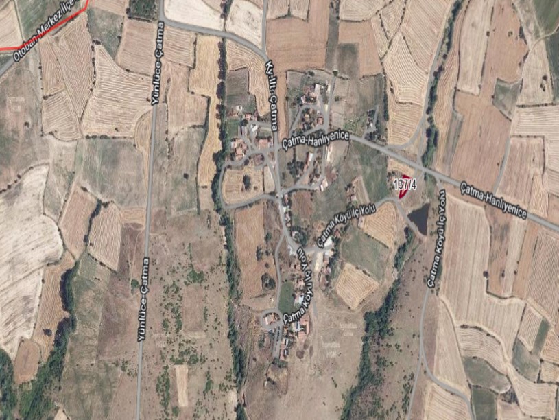 Edirne Lalapaşa Çatma Köyü Satılık Arsa , 624 M2 Köy İçi Müstakil Yolu Var  