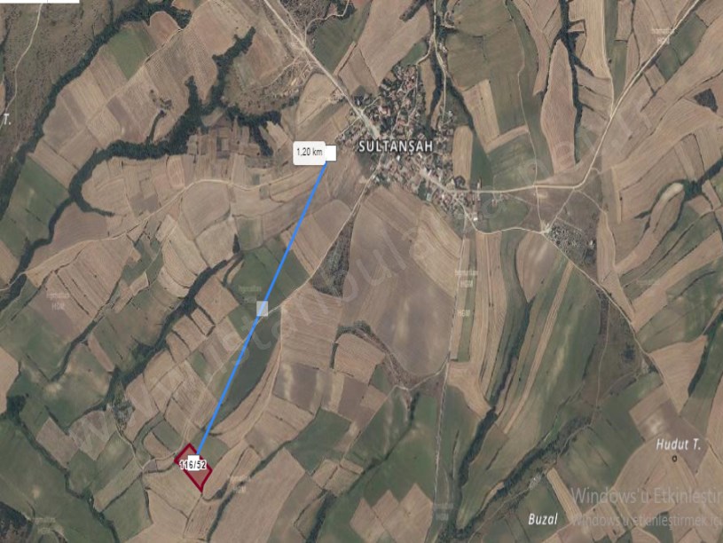 Edirne Uzunköprü Sultanşah Köyünde Satılık Tarla , 1,590 M2 Yolu Var Hisseli 