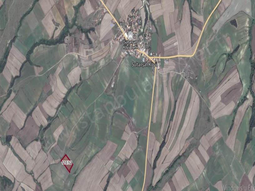 Edirne Uzunköprü Sultanşah Köyünde Satılık Tarla , 1,590 M2 Yolu Var Hisseli 