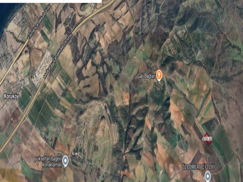 Çanakkale Gelibolu Demirtepe Köyü Satılık Arsa , 750 m2 Çaplı Yolu Var 
