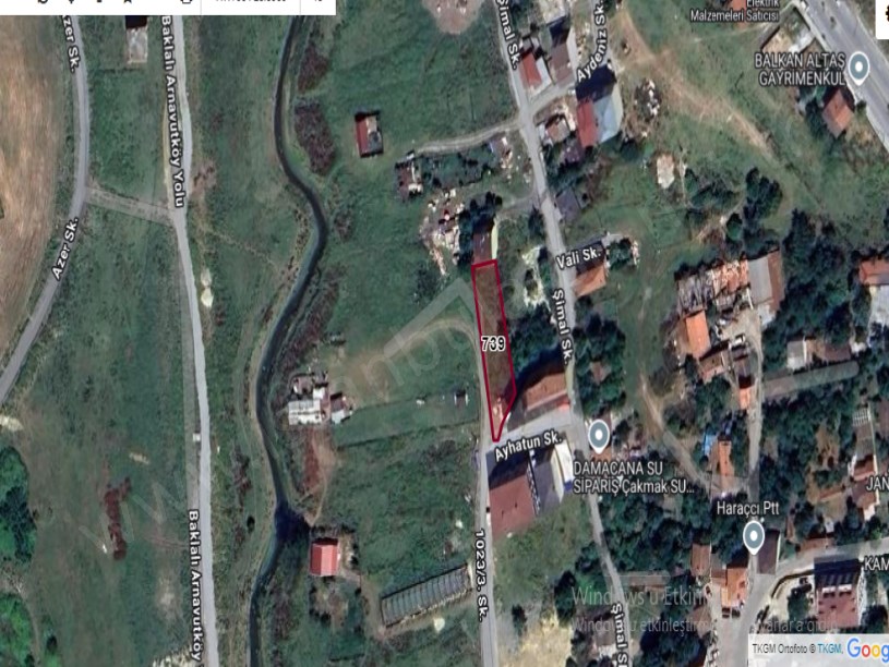 Arnavutköy Haraççıda Satılık Arsa , 710 M2 Müstakil 4 Kat İmarlı