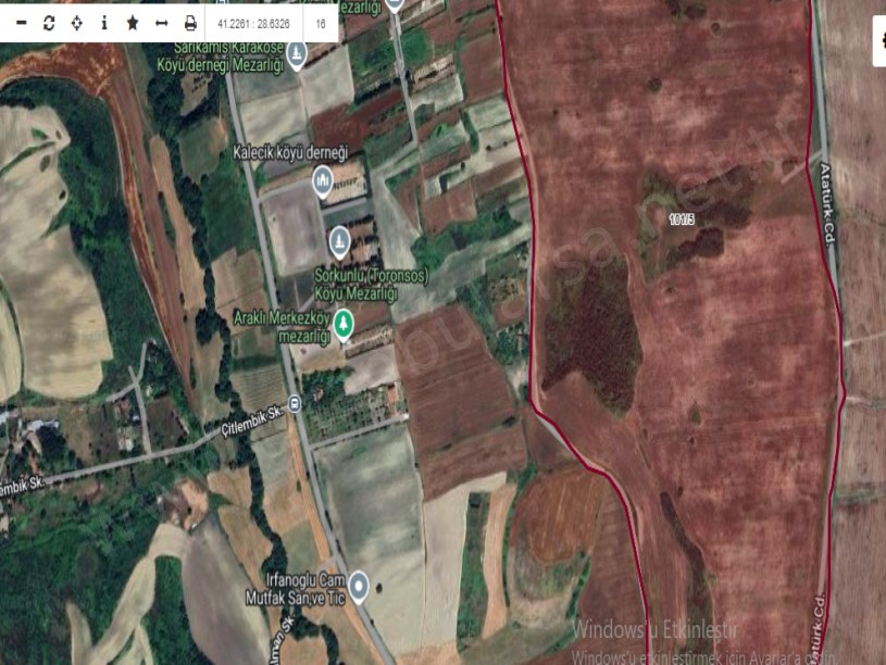 Arnavutköy Dursunköyde Satılık Arsa , 400 M2 Hisseli Cadde Cephe Evlerin Yakını 