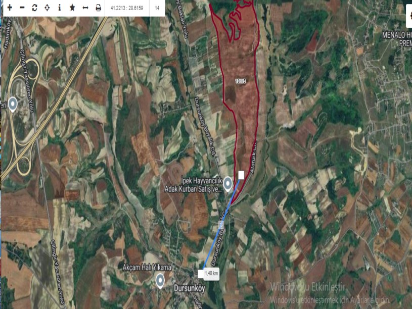 Arnavutköy Dursunköyde Satılık Arsa , 400 M2 Hisseli Cadde Cephe Evlerin Yakını 