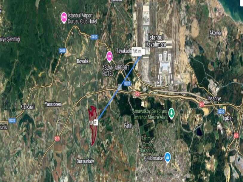 Arnavutköy Dursunköyde Satılık Arsa , 400 M2 Hisseli Cadde Cephe Evlerin Yakını 
