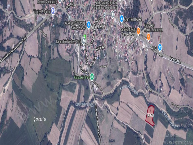 Çatalca Karacaköyde Satılık Arsa , 444 M2 Evlerin Yakını Yolu Var