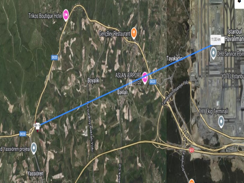 Arnavutköy Yassıörende Satılık Arsa , 600 M2 Hisseli Yolu Var